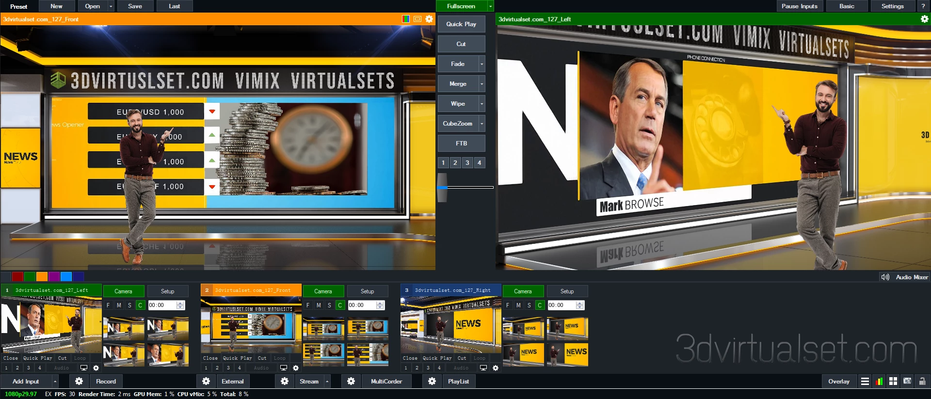 Virtual Set 127 for vMix VirtualSets Templates